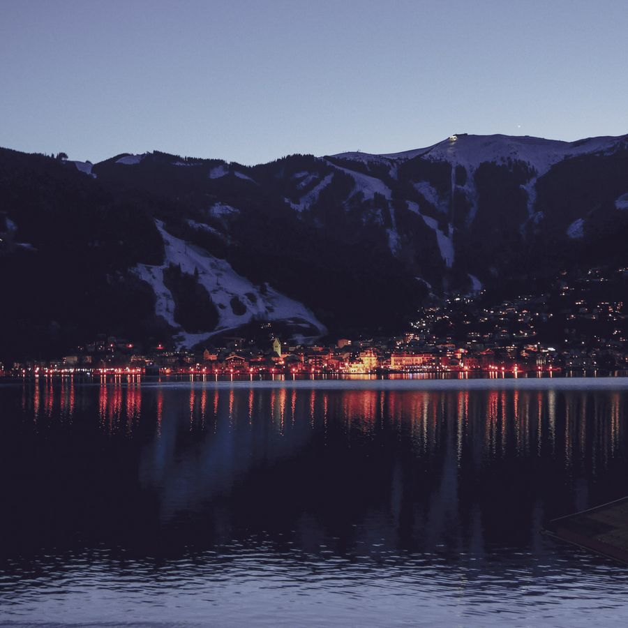 Aussicht auf Zell am See vom Zeller See