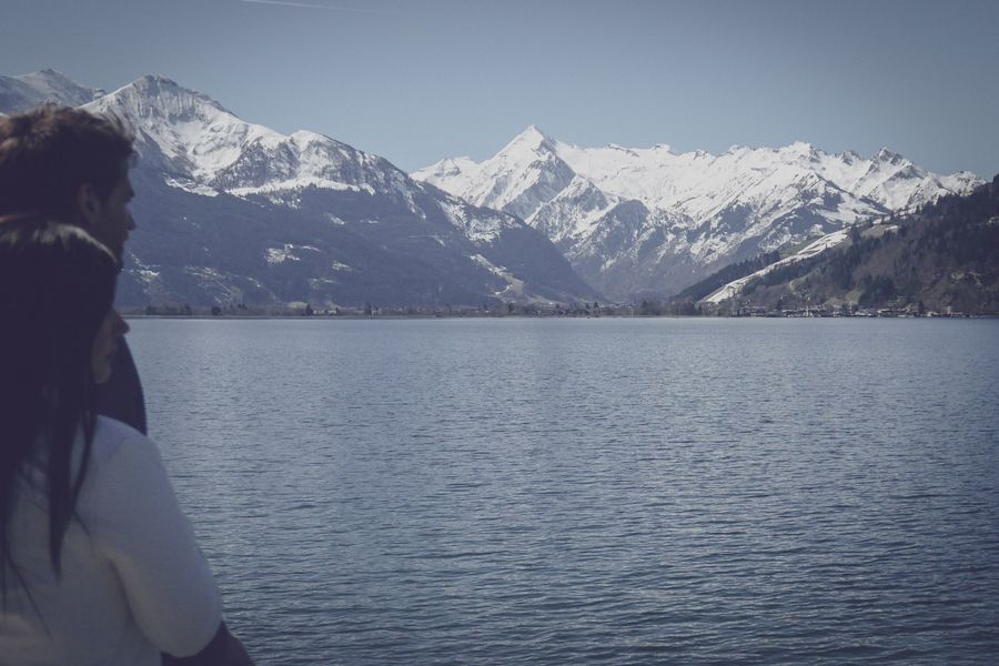 Ausblick auf die Berge und den Zeller See